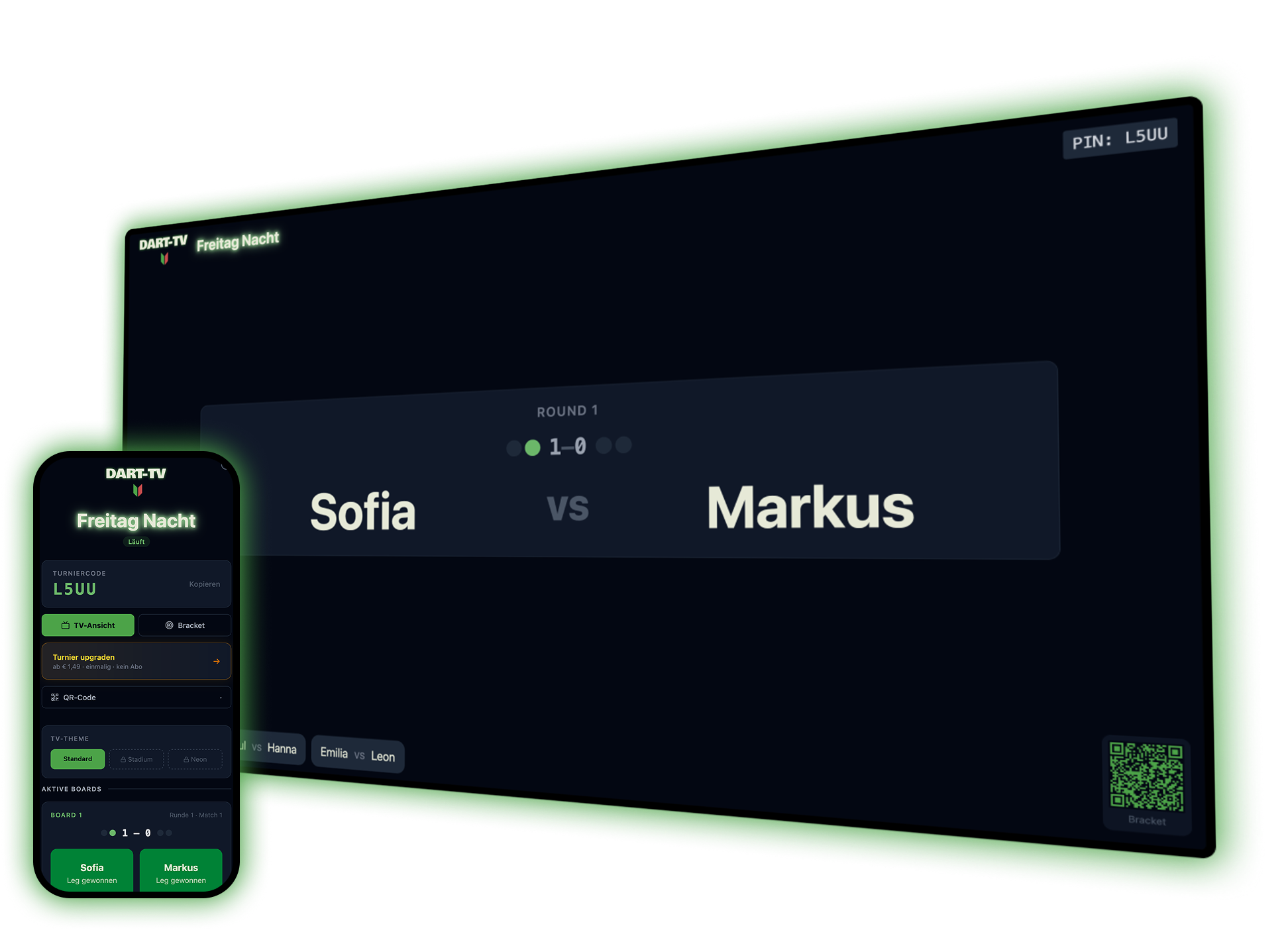 Dart-TV App Vorschau